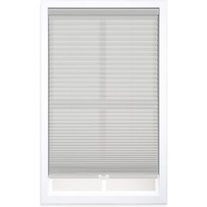 DEZ FURNISHINGS Cordless 1.5" Light Filtering Cellular Shade, 38.5" W x 48" H, Gray Cloud