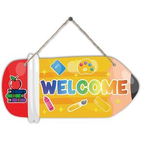 تلوين ملون معلق علامات خشبية ديكور اقتباس ملهم كل طفل هو لوحة فنان معلقة جدار الفن ديكور لحضانة الأطفال غرفة نوم غرفة اللعب ديكورات غرفة المعيشة 5.2 بوصة × 10 بوصة (J722) in Kuwait