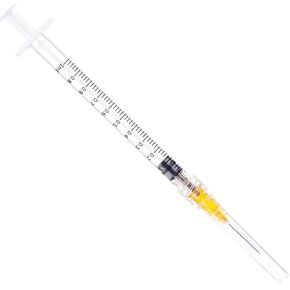 3ml Syringes with Needles 23G 5/8 inch, Lab Sample Injection Syringes for Industrial Scientific Labs, Liquids Measuring and Dispensing - 50 Pack/Box