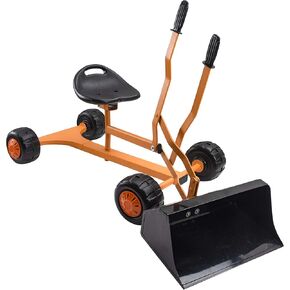 WONKAWOO Monster Wheel Sand Digger 360° Rotation Metal Crane Excavator Backhoe Ride On Toy