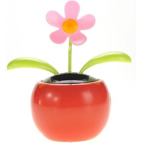 PowerTRC Solar Powered Dancing Flower | Desk, Window, Or Car Decoration Gift Toy | No Batteries Required | Fun Swinging Solar Flower