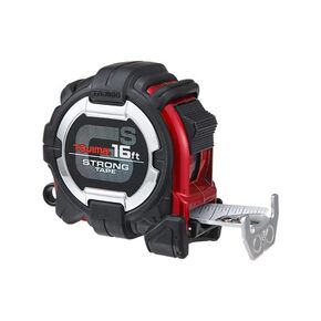 TAJIMA GS-Lock Tape Measure - 16ft x 1in Tape Measure with Compatible Clip & Horned Magnetic Hook - GS-MC16BW