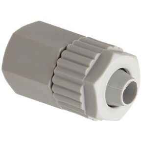 Tefen 22246604023 Fiberglass Polypropylene Compression Tube Fitting, Adapter, Gray, 1/4" Tube OD x 1/8" NPT Female (Pack of 5)