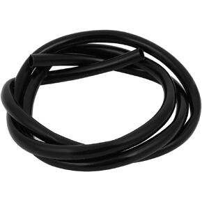 uxcell 6mm x 8mm Heat-Resistant Silicone Rubber Tube Hose Pipe Black 1 Meter Long