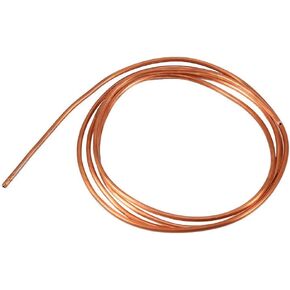 Copper Tubing, 6.5 Ft Copper Tube 1/8 Od Seamless Round Pipe Tubing 4mm / 0.15" OD X 3mm / 0.11" ID Copper Coil Copper Tube for Refrigeration Plumbing