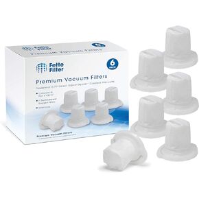 Fette Filter - 6 Hand Vac Filters Compatible with VBF10. For Model #'s HHVJ315JD10, HHVJ315JMF61, HHVJ315JMF71, HHVJ315BMF22, HHVJ320BMF26, HHVJ320BMFS27, HHVJ315JDP27