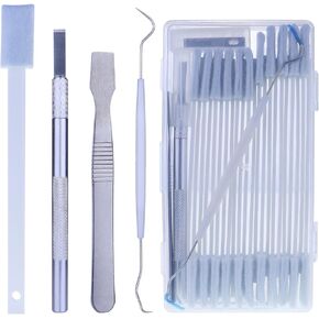 Disposable Detail Cleaning Brush for Tight Spaces, Detail Gap Crevice Cleaning Tool Set, Toilet Bowl Corner Hinge Scrubber, Stick Cleaner for Window Track, Door Grooves, Vent Fan, Stove, Keyboard