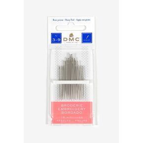 DMC 1765-3/9 Embroidery Hand Needles, 15-Pack, Size 3/9