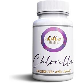 Hello Beautiful Chlorella - Broken Cell Wall Algae 500mg for Hair Growth Flat Tummy Healthy Gut - 60 Capsules