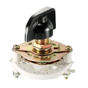 Band Channel Rotary Switch Selector 1P6T 1 Pole 6 Position, Single Deck [for Radio, TV, Industrial Machine Control Unit] - 1 Pcs
