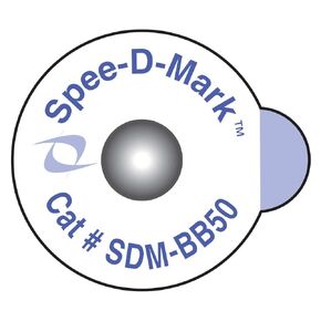 Spee-D-Mark SDM-BB50 قلم تحديد الأشعة على الجلد ظليل للأشعة، مقاس 5.0 مم (صندوق مكون من 50 قطعة)
