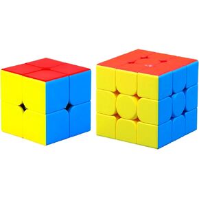 CFMOUR Speed Cube 3x3x3 - Moyu Meilong 3C, Stickerless Magic Cube 3x3, Fast Smooth Turning Vivid Colour 3D Puzzle Brain Toy Travel Games, Turns Quicker Than Original
