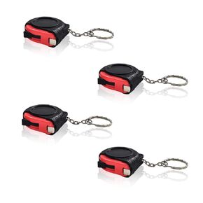 4 Pack 1m/3ft Retractable Kids Tape Measure Mini Keychain Metric/Inch Measuring Tape Portable Tape Ruler with Stable Slide Lock for Body Measuring