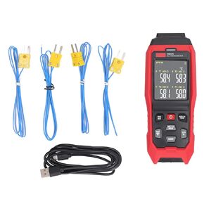 K Type Thermocouple Thermometer Data Logger 4 Channel Temperature Thermometer Thermocouple Probe