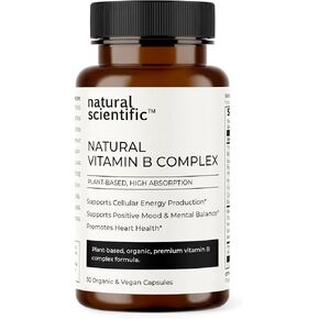 Organic Vitamin B Complex Supplement - for Women and Men - Vegan, Gluten-Free, Non-GMO - 30 Capsules - Premium Dietary Supplement