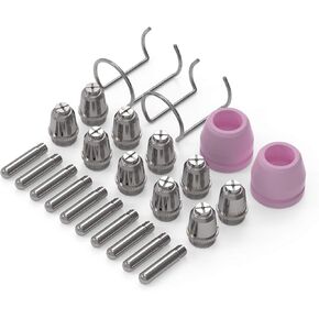 YESWELDER Plasma Cutter Torch Consumables .045'' 24 Pcs Cutting Torch Nozzles Tips Kit For SG-55 AG-60 WSD-60.
