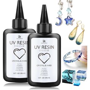 مجموعة راتنجات الأشعة فوق البنفسجية - راتنجات لاصقة صلبة للأشعة فوق البنفسجية بقوة 300 جرام مع مصباح للأشعة فوق البنفسجية 36 وات وملحقات خلط لصنع المجوهرات بنفسك، حرفة يدوية - راتنجات إيبوكسي بالأشعة فوق البنفسجية منخفضة الرائحة لعلاج الشمس لقالب الراتنج  in Kuwait