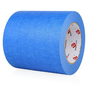 BOMEI PACK Painters Tape 5 Inch, Wide White Painting Tape 5'' x 60 Yards, 3D Printing Tape, Wide Masking Tape for Painting, DIY, Craft Art, Label, Packing, Office, School, Home