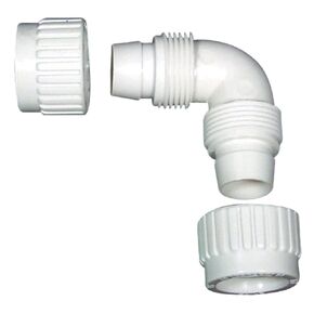 Flair-It 16800 Plastic Elbow, 0.5" Size, White