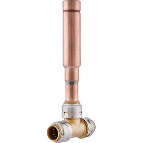 SharkBite Max 1/2 Inch Residential Water Hammer Arrestor, Push to Connect Brass Plumbing Fittings, PEX Pipe, Copper, CPVC, PE-RT, HDPE, UR22630