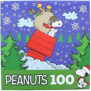 Snoopy's Christmas Delivery Featuring Snoopy & Woodstock 100 Piece Jigsaw Puzzle