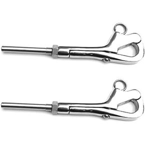 Two Stainless Steel Pelican Hooks for 1/8" Wire