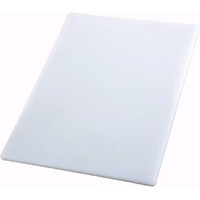 Winco CBWT-1218 Cutting Board, 12 by 18 by 1/2-Inch, White