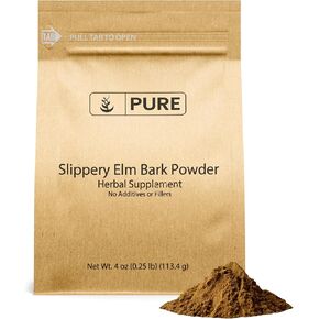 Pure Original Ingredients Slippery Elm Powder (4oz) Pure & Natural, Vegan, Gluten-Free