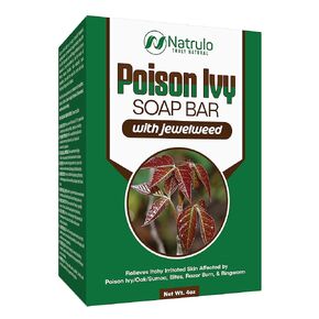 Poison Ivy Soap Bar with Jewelweed - Soothing, Healing Natural Itch Relief Herbal Treatment Home Remedy - Relieves Itchy Irritated Skin Affected by Poison Ivy/Oak/Sumac, Bites, Razor Burn, Ringworm