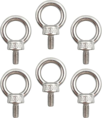 2PCS M12 Lifting Eye Bolt, Stainless Steel Male Thread Eye Bolts, Heavy Duty Screw Ring Shaped Eye Bolt in Saudi Arabia
