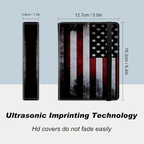 DEGDFSGR Small Photo Album 4x6 60 Pockets 120 Photos - Adventure Book Baby Photo Albums Photo Books for 4X6 Pictures Memory Book with Black Elastic Band for Photo Storage, Vintage American Flag in Saudi Arabia
