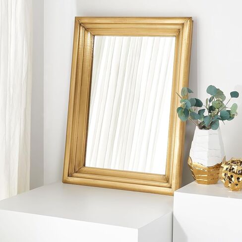SAFAVIEH Couture Collection Francesca Brass Small 30" x 40-inch Rectangle Mirror in Saudi Arabia