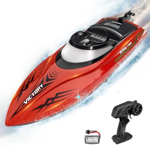 Remote Control Boat,2.4GHZ Brushless RC Racing Boats,25KM/H High Speed Electronic RC Boat for Kids&Adults(H1-RED) in Kuwait