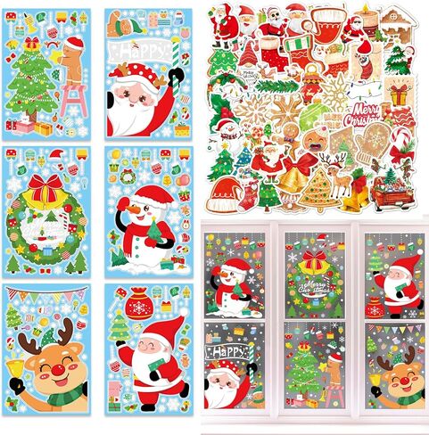 54 Sheets Halloween Window Clings Stickers and Halloween Theme Vinyl Stickers for Halloween Windows Party Decorations in Saudi Arabia