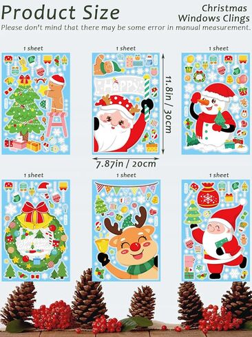 54 Sheets Halloween Window Clings Stickers and Halloween Theme Vinyl Stickers for Halloween Windows Party Decorations in Saudi Arabia