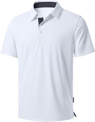 Men's Golf Shirts Dry Fit Moisture Wicking Performance Short Sleeve Collared Polo Shirts for Casual Tennis Bussiness in Saudi Arabia