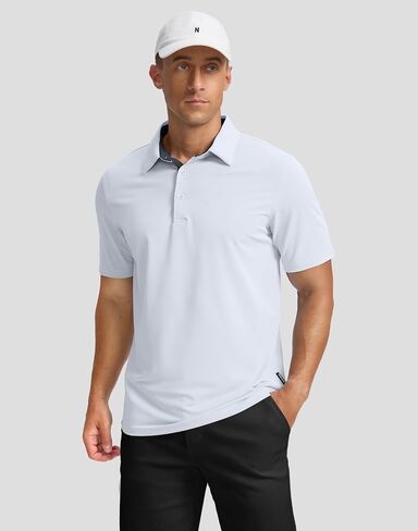 Men's Golf Shirts Dry Fit Moisture Wicking Performance Short Sleeve Collared Polo Shirts for Casual Tennis Bussiness in Saudi Arabia