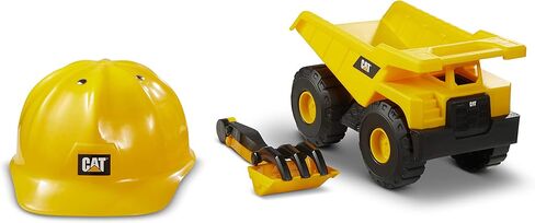 Cat Construction Wheel Loader Sand Set with 10 Inch Cat Loader, Cat Hard Hat and Sand Tools in Kuwait