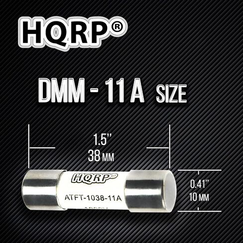 HQRP 5-Pack DMM-11a Fast-Acting Digital Multimeter Fuse 11Amp 1000V Replacement for Bussmann DMM-11, DMM-11a, DMM-B-11, DMM-B-11a, DMM-11AR, LITTELFUSE Flu 11a, Compatible with Fluke, Brymen, Klein in Saudi Arabia