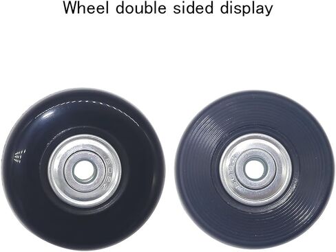 Wear-Resistant Mute Luggage Suitcase Replacement Wheels Rubber Swivel Caster Wheels Repair Kits (45mm 4-Pieces) in Saudi Arabia