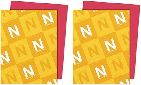 مجموعة بطاقات ملونة ممتازة من Neenah Astrobrights، 65 رطلاً، 8.5 × 11 بوصة، 250 ورقة، إعادة الدخول باللون الأحمر (عبوة من قطعتين) in Kuwait