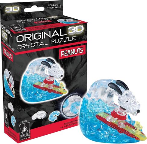 BePuzzled | Peanuts Snoopy Detective Original 3D Crystal Puzzle, Ages 12 and Up, 2.75 x 1.5 x 3.5 inches in Saudi Arabia