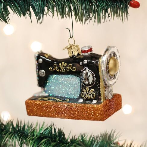Old World Christmas Hobbies Gifts Glass Blown Ornaments for Christmas Tree Sewing Machine in Saudi Arabia