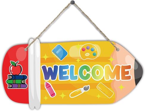 تلوين ملون معلق علامات خشبية ديكور اقتباس ملهم كل طفل هو لوحة فنان معلقة جدار الفن ديكور لحضانة الأطفال غرفة نوم غرفة اللعب ديكورات غرفة المعيشة 5.2 بوصة × 10 بوصة (J722) in Kuwait