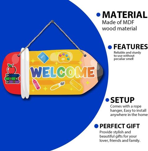 تلوين ملون معلق علامات خشبية ديكور اقتباس ملهم كل طفل هو لوحة فنان معلقة جدار الفن ديكور لحضانة الأطفال غرفة نوم غرفة اللعب ديكورات غرفة المعيشة 5.2 بوصة × 10 بوصة (J722) in Kuwait