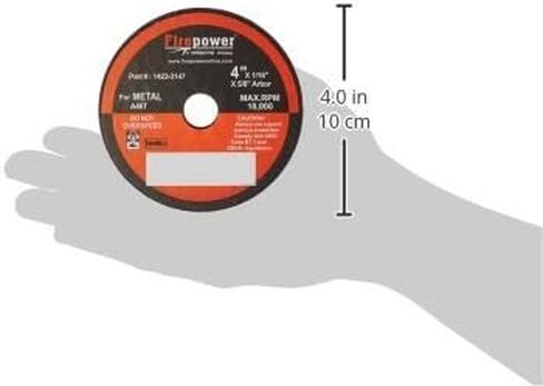 Firepower 1423-3182 Type 1 Abrasive Cut-Off Wheel for Metal, 4-Inch Diameter, 1/32-Inch Width with 3/8-Inch Hole, 5-Pack in Saudi Arabia