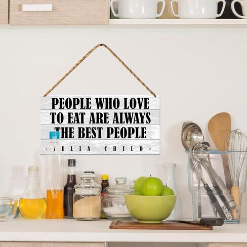 ديكور خشبي للمطبخ، ديكورات حائط المطبخ، ديكور باب غرفة الطعام، لافتة معلقة للديكور، هدايا مطبخ للتدفئة المنزلية للنساء والرجال، منزل جديد، متجمعون حول الطاولة in Kuwait