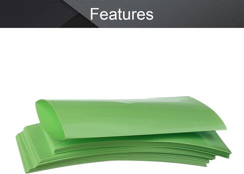 Othmro 30Pcs 2.81Ft Battery Heat Shrink Tubing Kit 1.18inch Flattening Width Insulation PVC Heat Shrink Tubes Shrink Wrap Tubings Industrial Tubings Cable Protector for 18650 Single Section Green in Saudi Arabia
