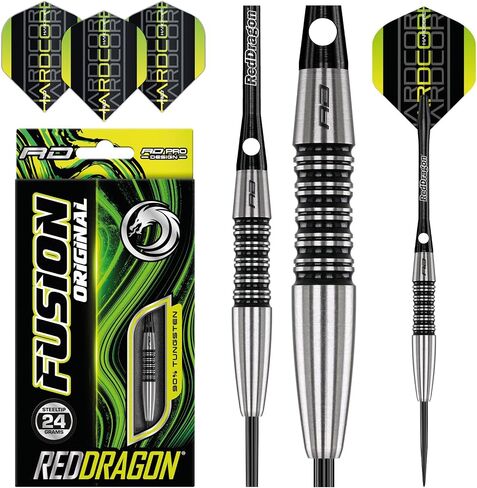 RED DRAGON Fusion 22g, 24g or 26g Tungsten Darts Set with Flights and Stems in Saudi Arabia