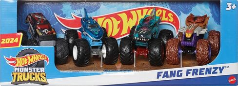 Hot Wheels Monster Trucks Toy Truck 12-Pack, Set of 12 Die-Cast 1:64 Scale Vehicles, For Kids & Collectors (Styles May Vary) (Amazon Exclusive) in Saudi Arabia